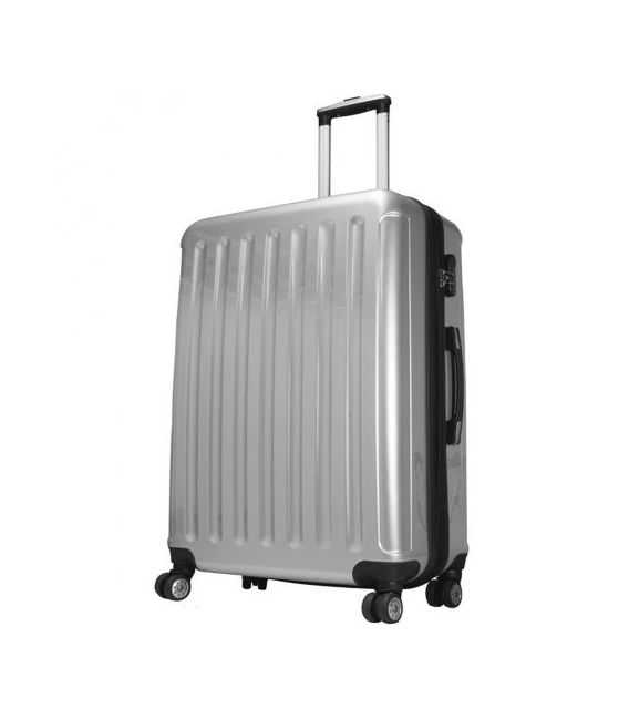 Валіза Monopol Frankfurt срібна велика L картинка, зображення, фото