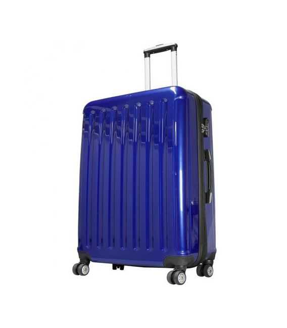 Чемодан Monopol Frankfurt синий Maxi фото, картинка, изображение