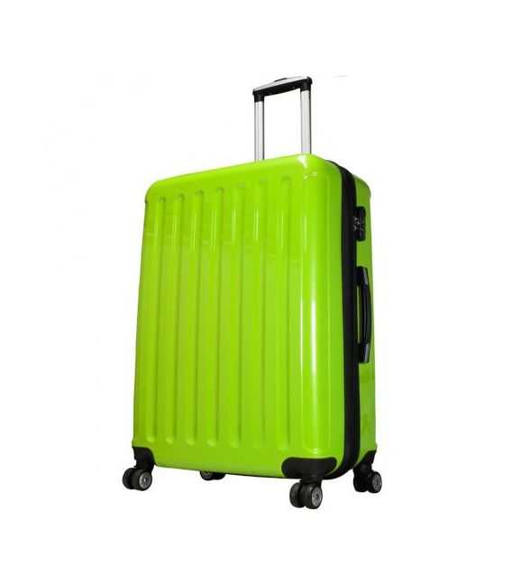 Чемодан Monopol Frankfurt зеленый Maxi фото, картинка, изображение