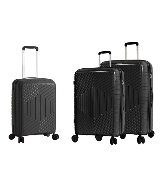 Набор чемоданов Snowball 20103 черный фото, картинка, изображение