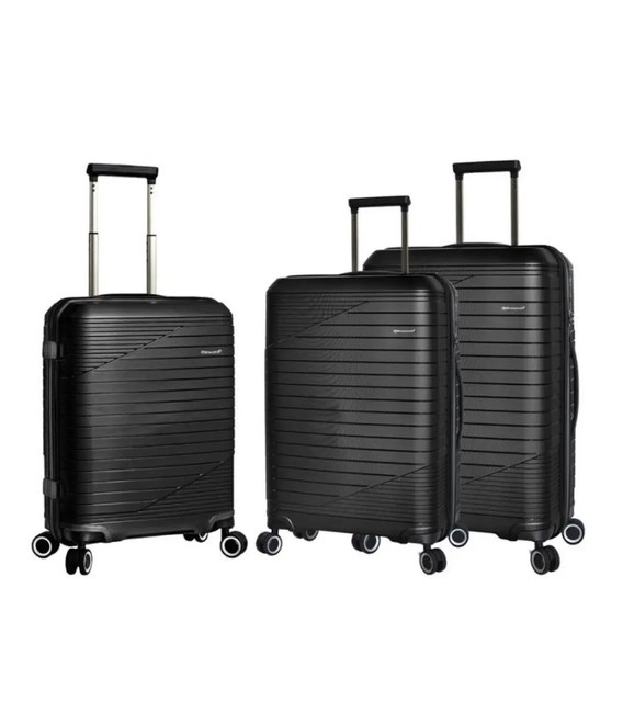 Набір валіз Snowball 24103 чорний - картинка, зображення, фото валізи