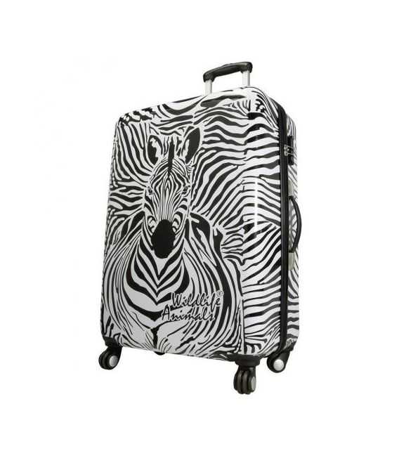 Чемодан Monopol Zebra большой L фото, картинка, изображение