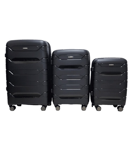 Набор чемоданов Airtex 282 Worldline черный фото, картинка, изображение