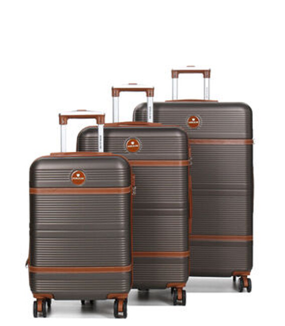 Набор чемоданов Airtex 629 Worldline Tampa коричневый фото, картинка, изображение