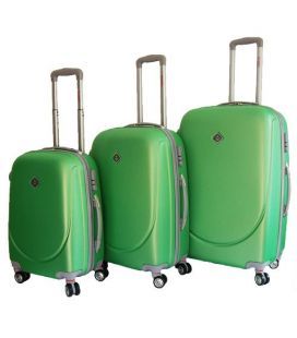 Набор Чемоданов Bonro Smile Double Wheels салатовый фото, картинка, изображение