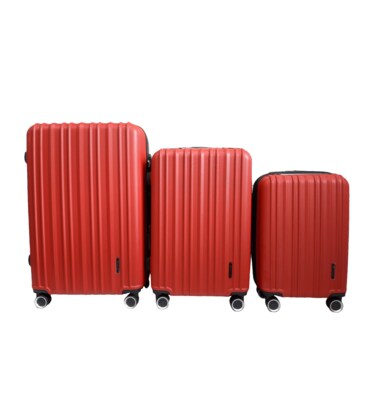 Комплект чемоданов Airtex 623 Worldline красный фото, картинка, изображение