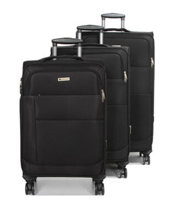 Комплект из 3 чемоданов Airtex 620 Worldline черный фото
