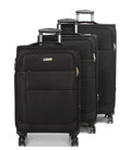 Набір з 3 валіз Airtex 620 Worldline чорний картинка, зображення, фото