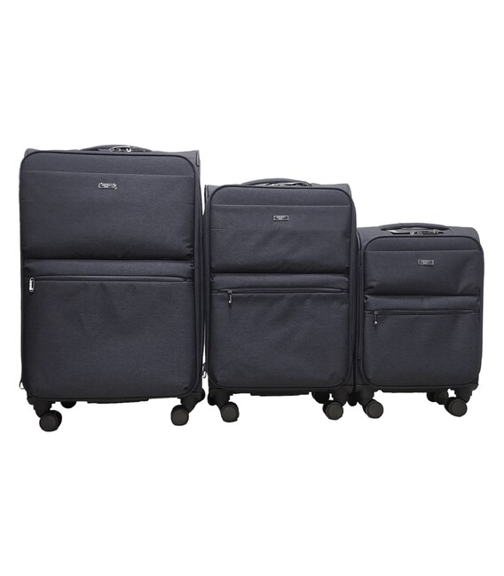 Комплект из 3 чемоданов Airtex 828 Cyllène серый фото, картинка, изображение