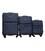 Набір з 3 валіз Airtex 828 Cyllène синій картинка, зображення, фото