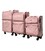 Набір з 3 валіз Airtex 828 Cyllène рожевий картинка, зображення, фото