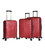 Набор чемоданов Snowball 24103 красный картинка, изображение, фото