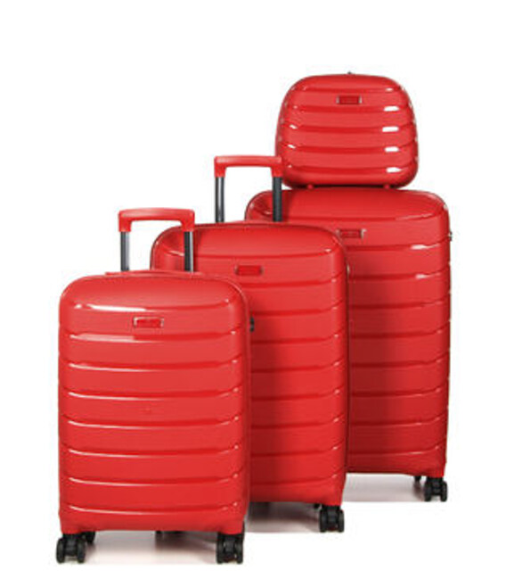 Набор Чемоданов Snowball 61303 3 в 1 + кейс красный фото, картинка, изображение