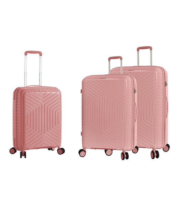 Набор чемоданов Snowball 20103 розовое золото фото, картинка, изображение