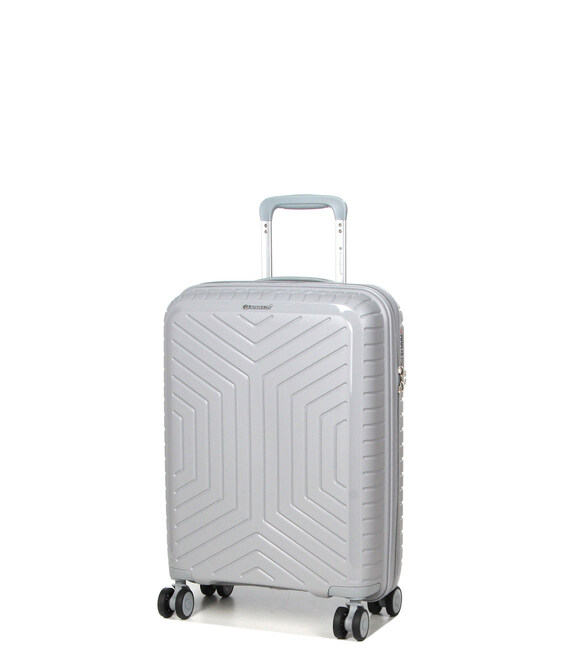 Чемодан Snowball 20103 маленький S Oruro серебристый фото, картинка, изображение