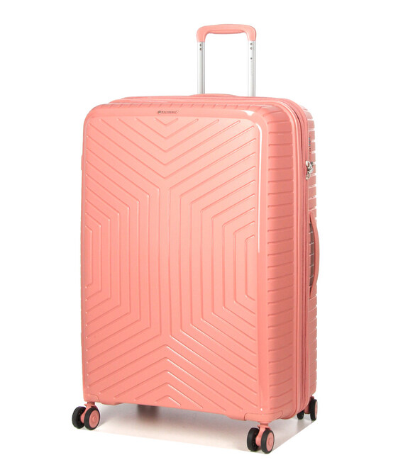 Чемодан Snowball 20103 большой L Oruro розовое золото фото, картинка, изображение