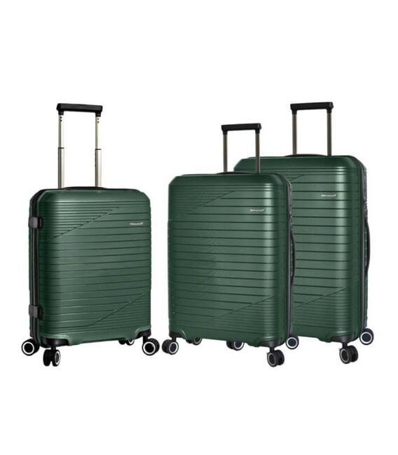 Набір валіз Snowball 24103 зелений - картинка, зображення, фото валізи