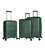 Набор чемоданов Snowball 24103 зеленый картинка, изображение, фото