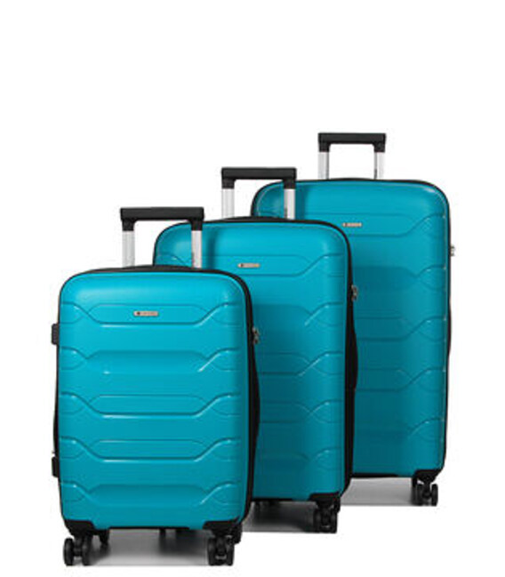 Набор чемоданов Airtex 282 Worldline мятный фото, картинка, изображение