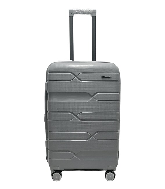 Чемодан Milano 0306 Midi серебристый фото, картинка, изображение