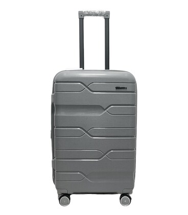 Чемодан Milano 0306 средний M серебристый фото, картинка, изображение