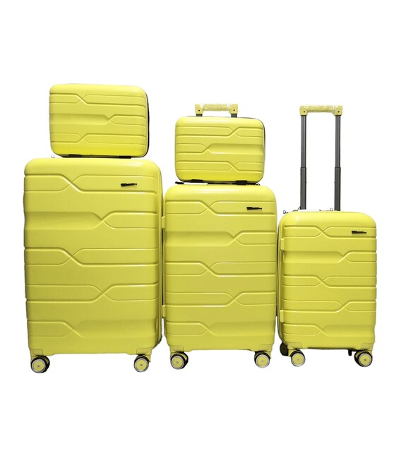 Набір валіз Milano 0306 5 в 1 жовтий картинка, зображення, фото