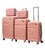 Набор чемоданов Milano 0306 5 в 1 розовый фото, картинка, изображение