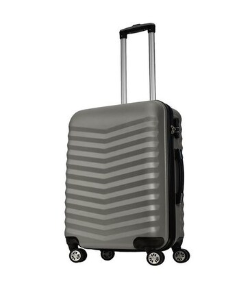 Чемодан Monopol Bora средний M серебристый фото, картинка, изображение