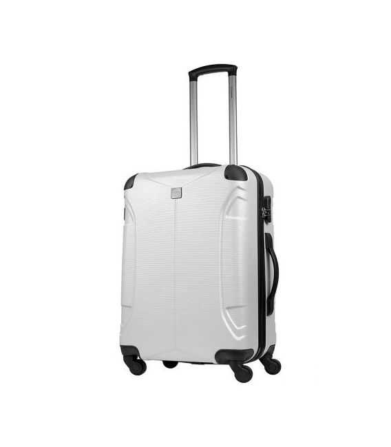 Чемодан Monopol Santos Midi белый фото, картинка, изображение