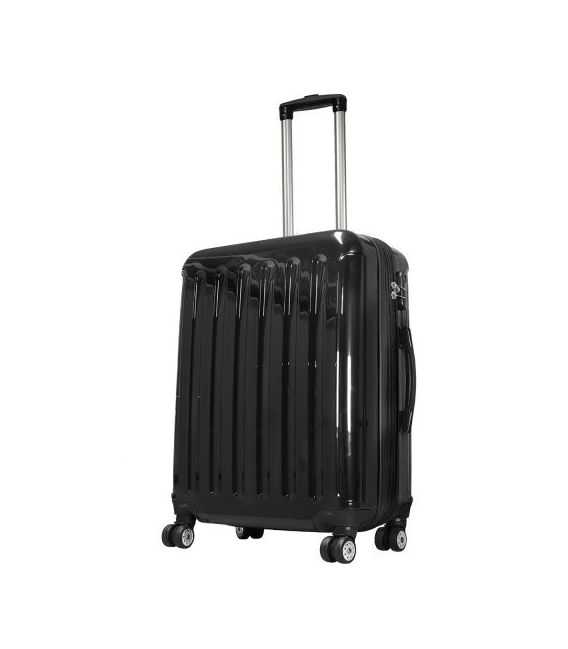 Чемодан Monopol Frankfurt Midi черный фото, картинка, изображение