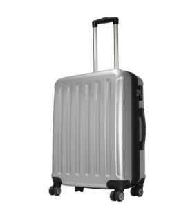 Чемодан Monopol Frankfurt средний M серебристый