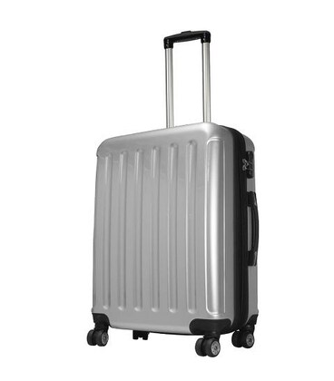 Чемодан Monopol Frankfurt средний M серебристый фото, картинка, изображение