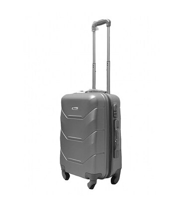 Чемодан Milano 147 маленький S серебристый фото, картинка, изображение