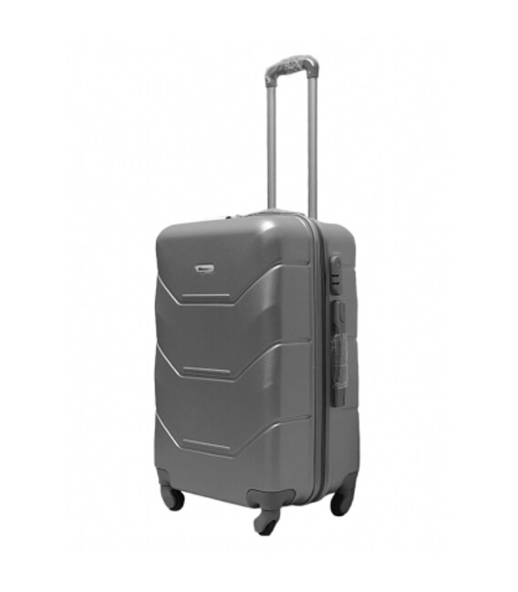 Чемодан Milano 147 Midi серебристый фото, картинка, изображение