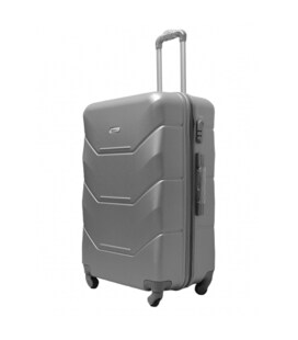 Чемодан Milano 147 большой L серебристый фото, картинка, изображение