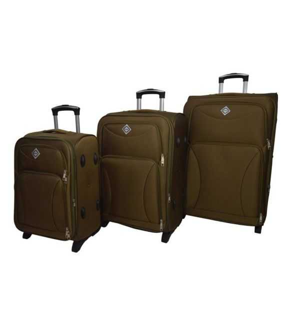 Набор Чемоданов Bonro Tourist золотистый фото, картинка, изображение