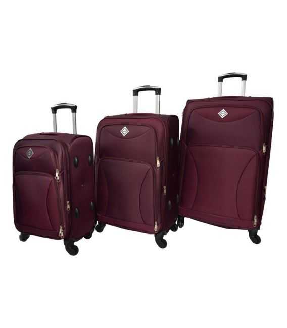 Набор Чемоданов Bonro Tourist на 4 колесах марсала фото, картинка, изображение