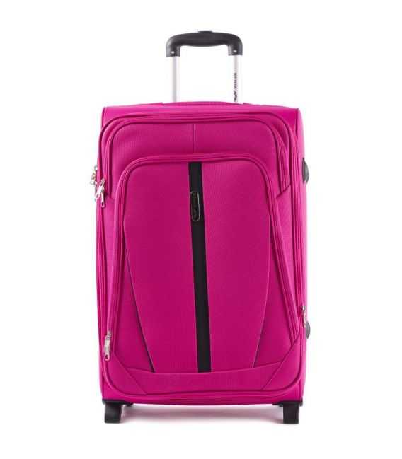 Чемодан Wings 1706 большой L розовый 2 колесный фото, картинка, изображение