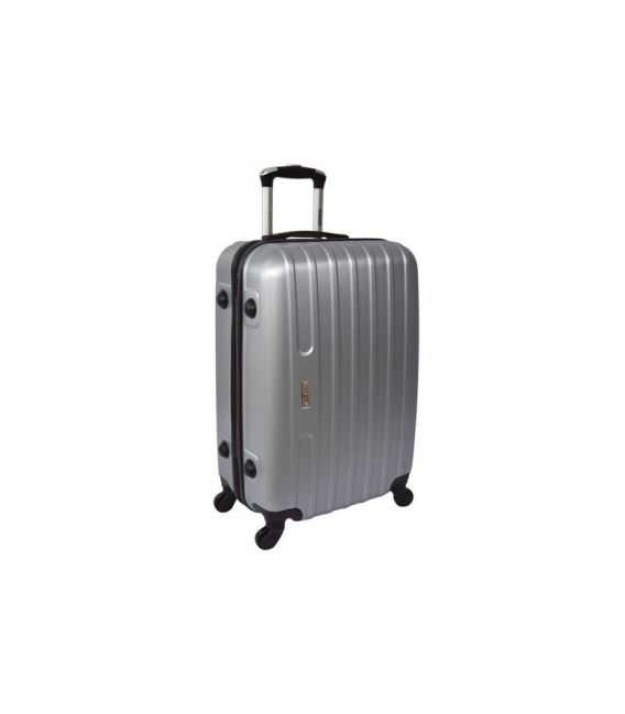 Чемодан Siker Line большой L серебристый фото, картинка, изображение