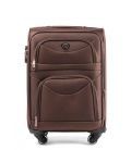 Валіза Wings 6802 велика L коричнева 4 колесна - картинка, зображення, фото валізи