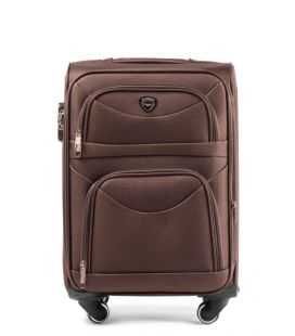 Валіза Wings 6802 Mini коричнева 4 колесна картинка, зображення, фото