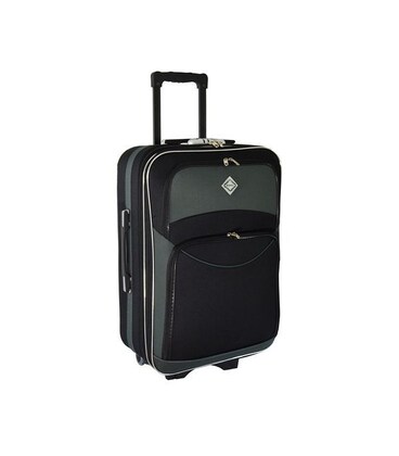 Чемодан Bonro Style маленький S черно-серый фото, картинка, изображение