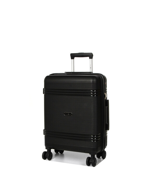 Чемодан Snowball 21204 маленький S Valparaiso черный фото, картинка, изображение