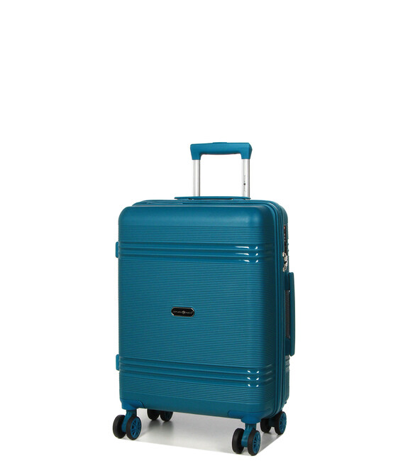 Чемодан Snowball 21204 маленький S Valparaiso синий фото, картинка, изображение