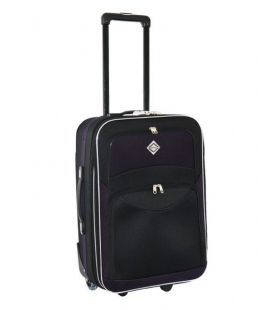 Валіза Bonro Best маленька S чорно-т.фіолетова картинка, зображення, фото