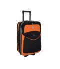 Чемодан Bonro Style средний M черно-оранжевый фото, картинка, изображение