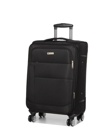Чемодан Airtex 620 Worldline Midi черный фото, картинка, изображение