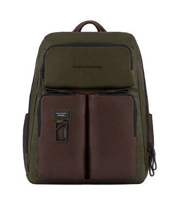 Рюкзак для ноутбука Piquadro Harper (AP) Green-Brown CA3349AP_VETM картинка, зображення, фото