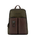 Рюкзак для ноутбука Piquadro Harper (AP) Green-Brown CA3869AP_VETM картинка, зображення, фото
