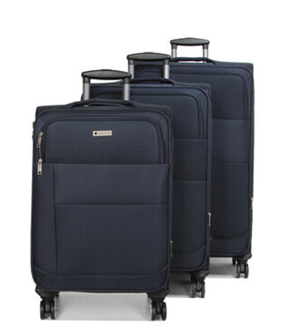 Набор чемоданов Airtex 620 Worldline 3 в 1 синий фото, картинка, изображение